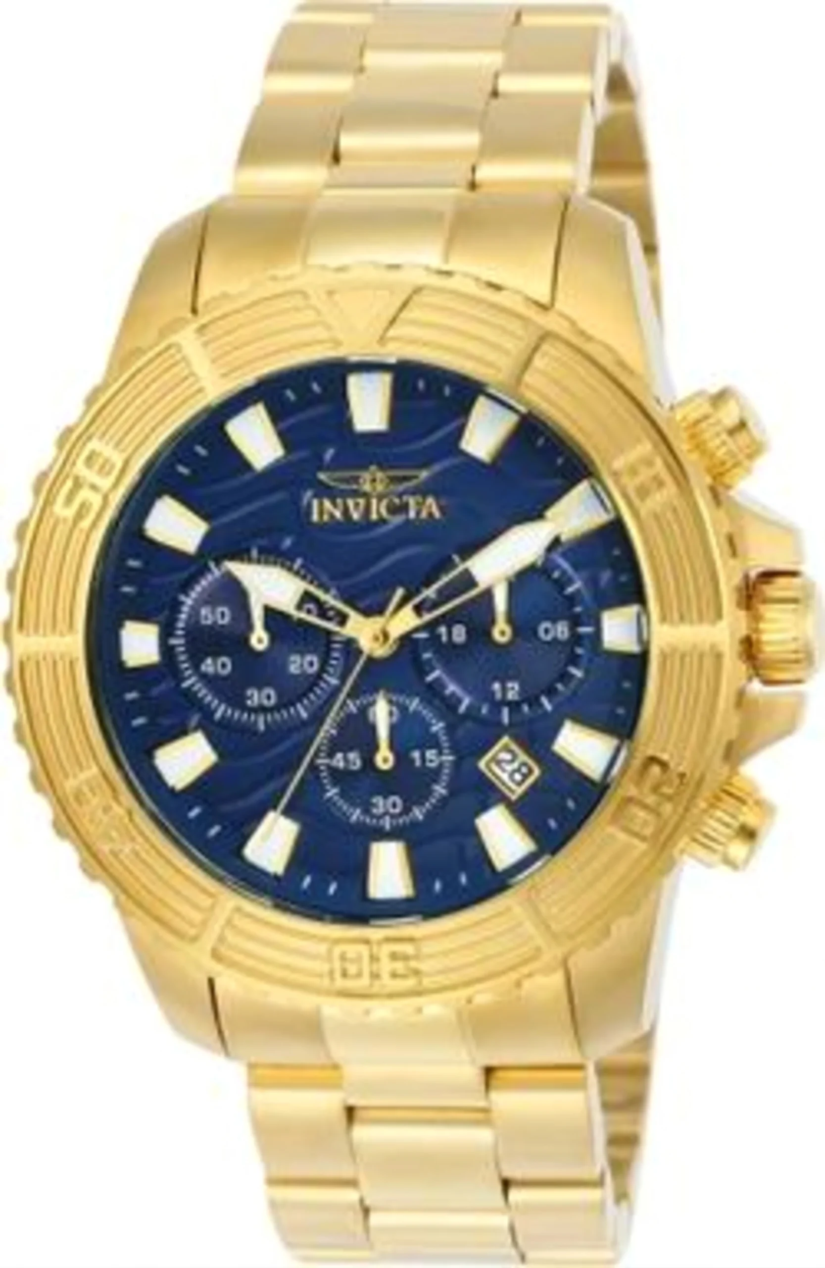 Invicta Pro Diver Men’s Watch – 45.5mm. Gold (24001)