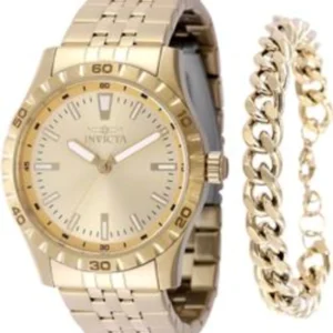 Invicta Specialty Men's Watch - 42mm Gold With Bracelet Set